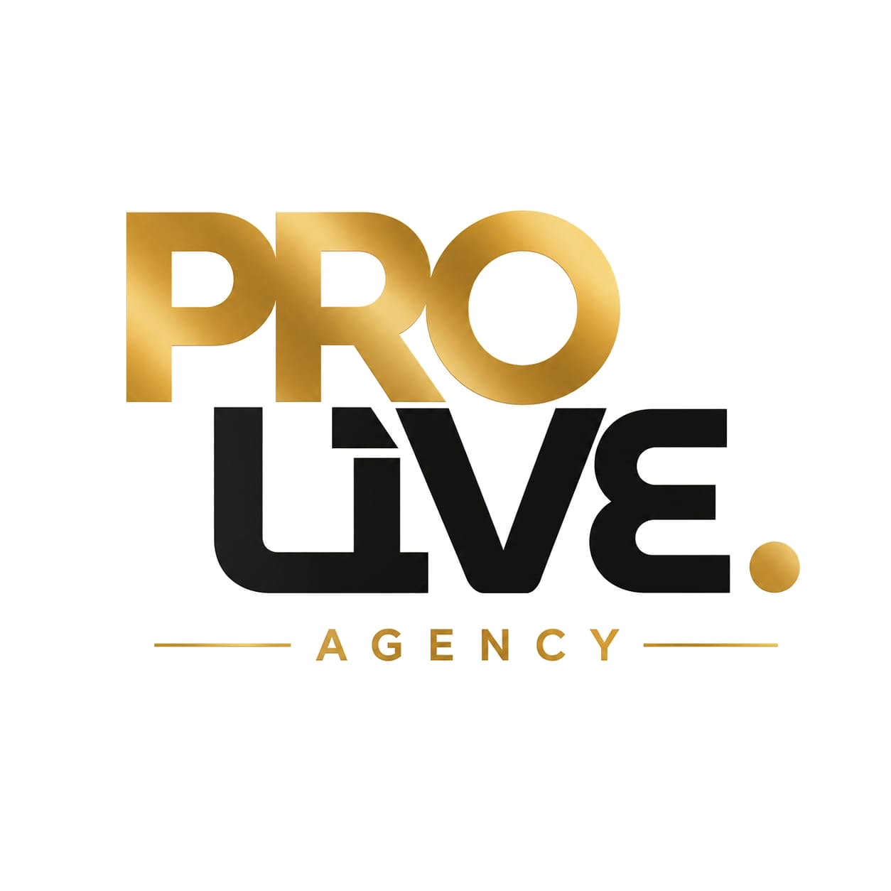 PRO LIVE. AGENCY Logo